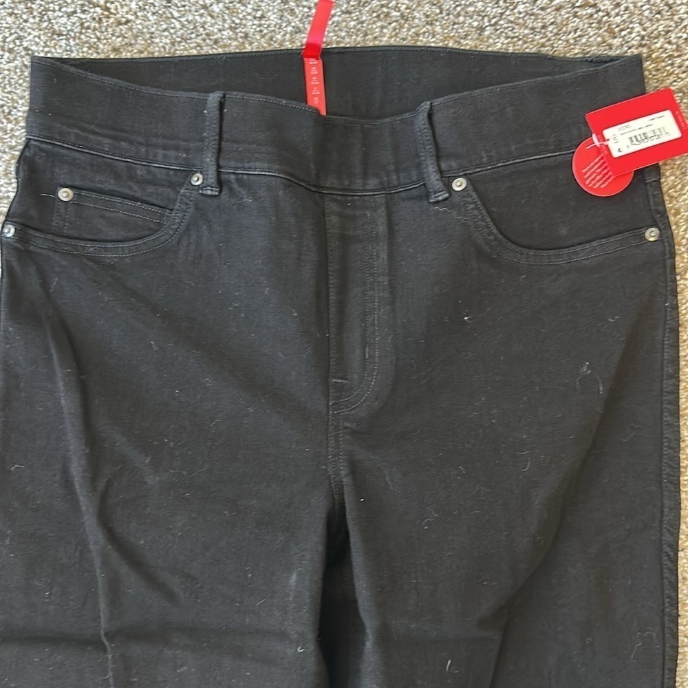SPANX Black Skinny Jeans, Size Large Petite, NWT - Picture 5 of 7